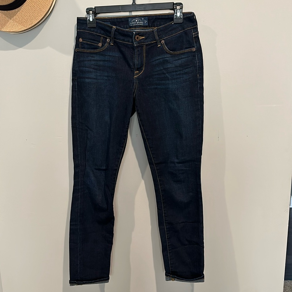 Lucky Brand jeans. Lolita skinny fit. Dark wash. Size 4.